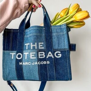 Marc Jacobs Two-Tone Blue Denim Tote